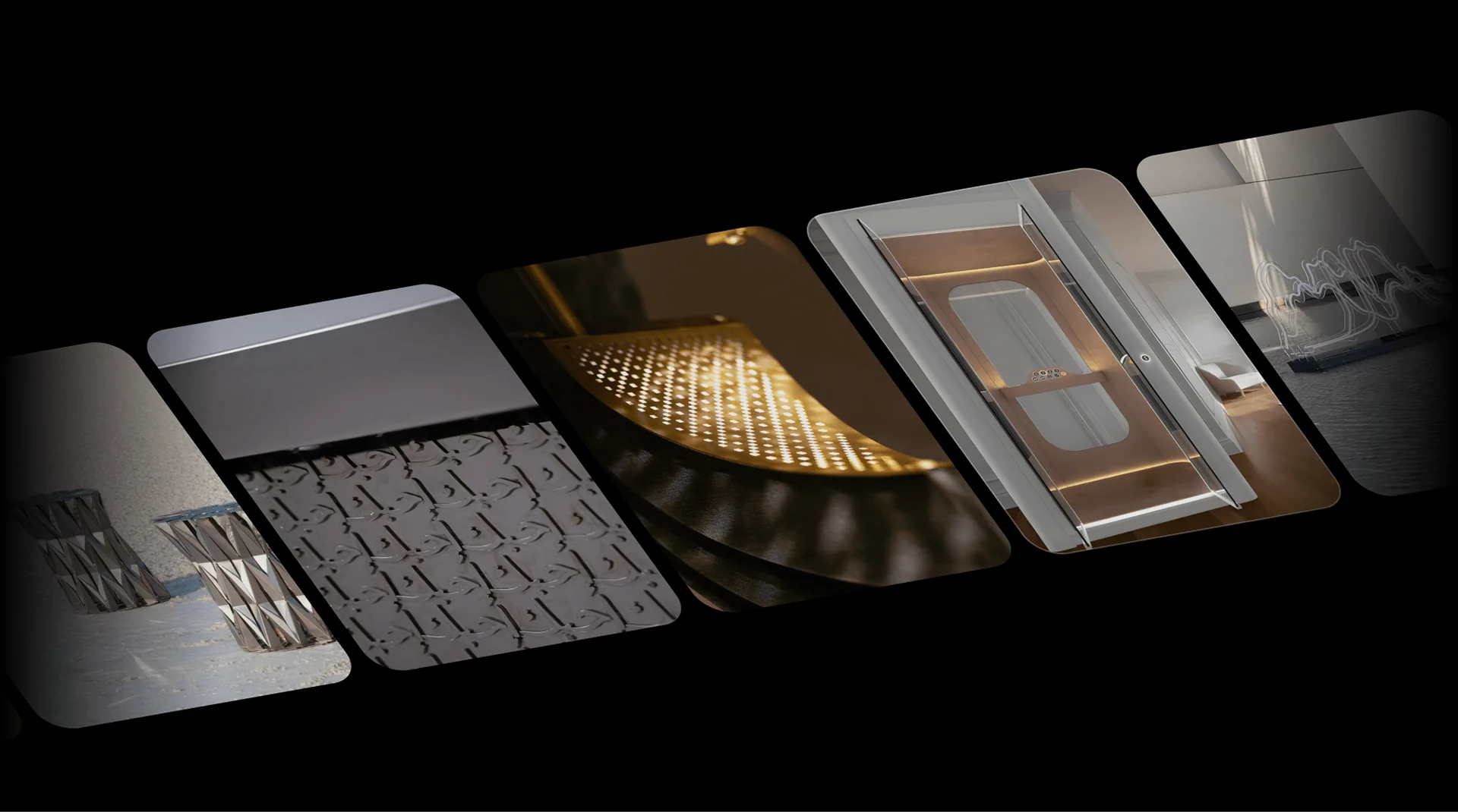 Arbitrary material and product design samples