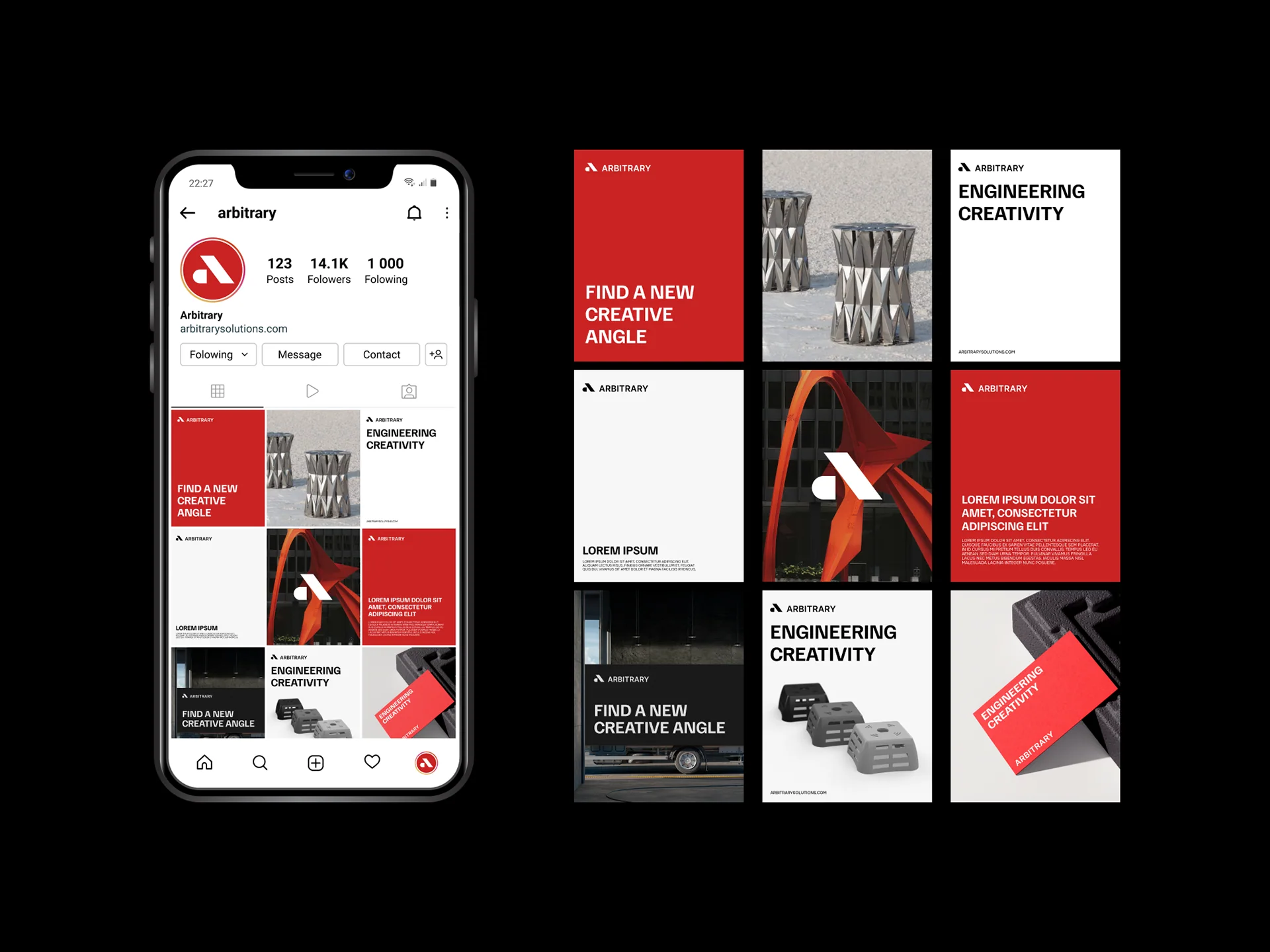 Arbitrary responsive website and social media system
