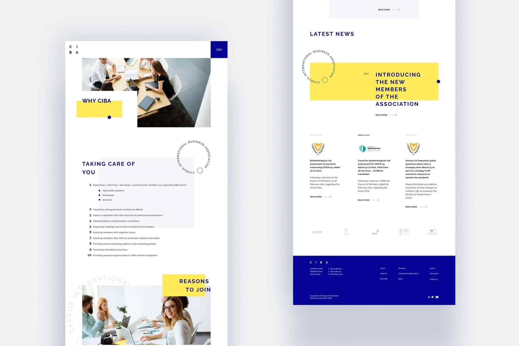 CIBA Website Design (Cyprus) project image