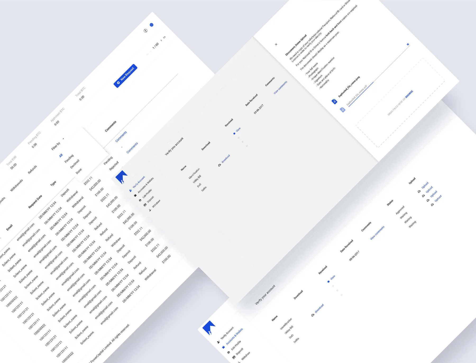 Cryptocurrency Exchange UI/UX project image