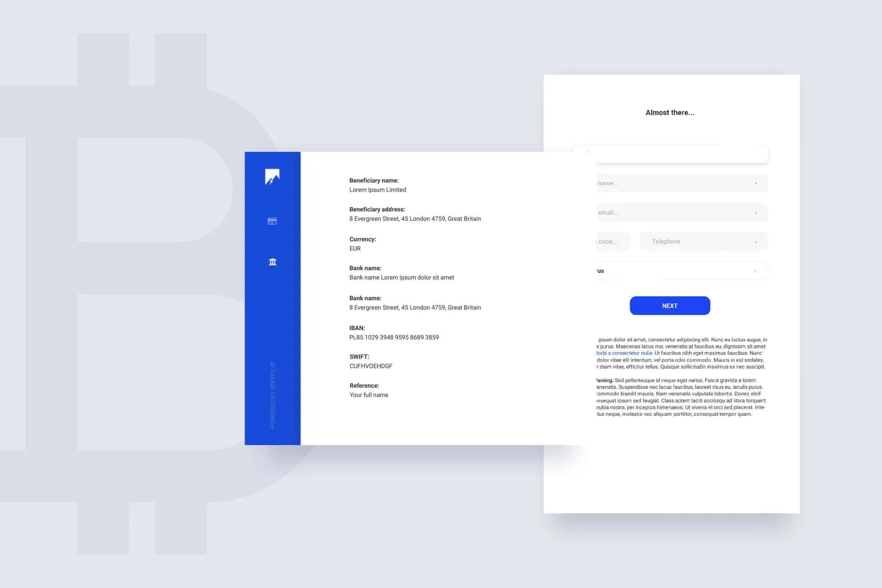 Cryptocurrency Exchange UI/UX project image