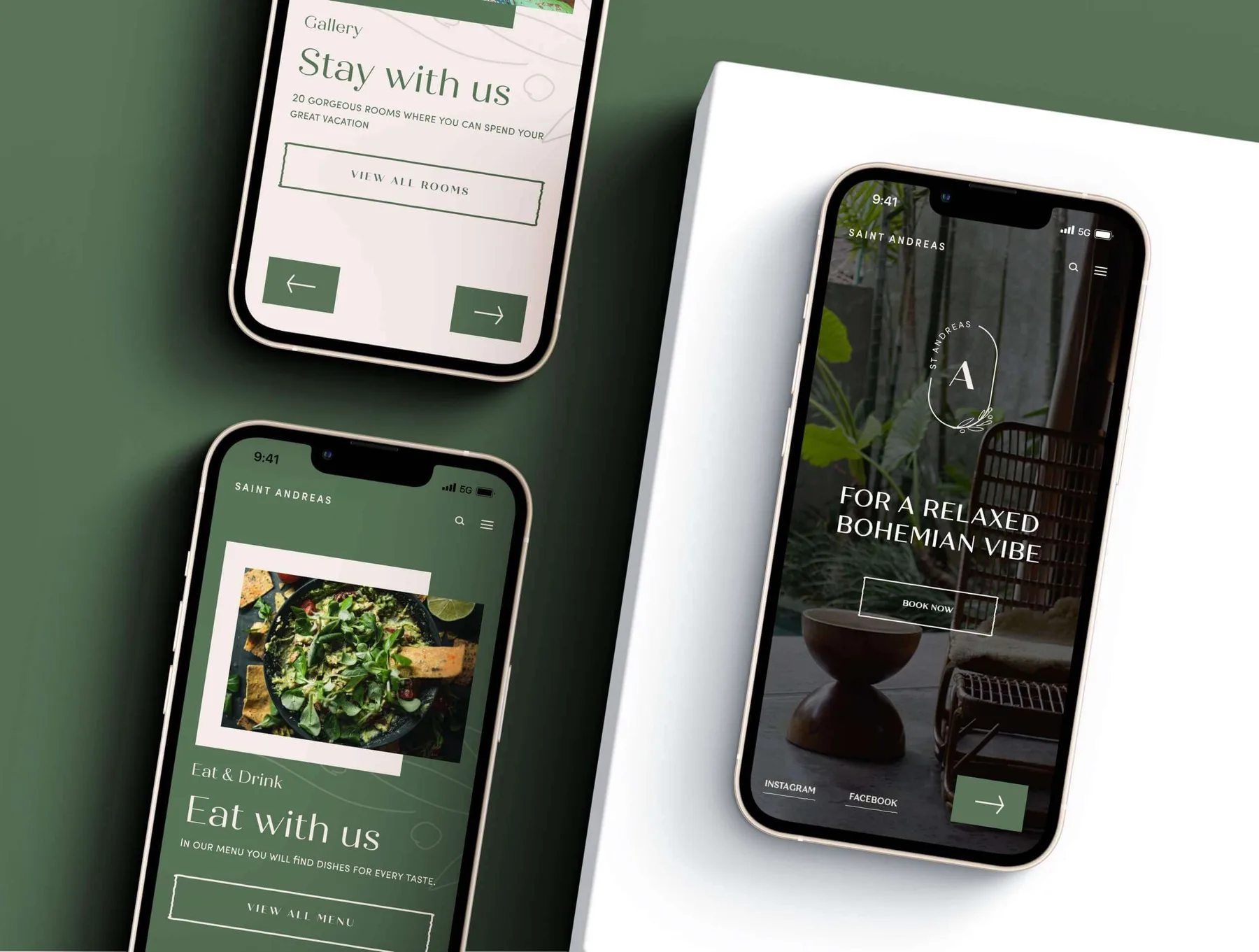 St. Andreas Hotel (Limassol, Cyprus) Website Design project image