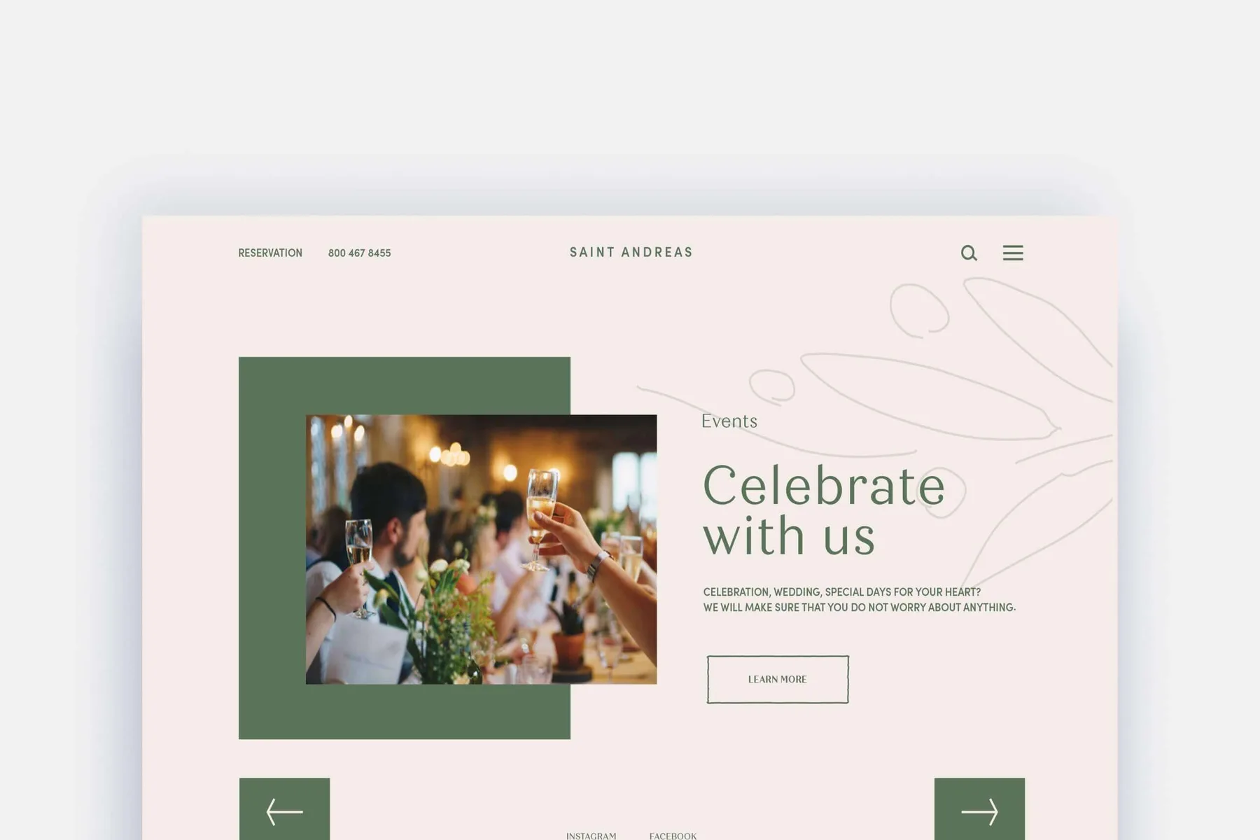 St. Andreas Hotel (Limassol, Cyprus) Website Design project image