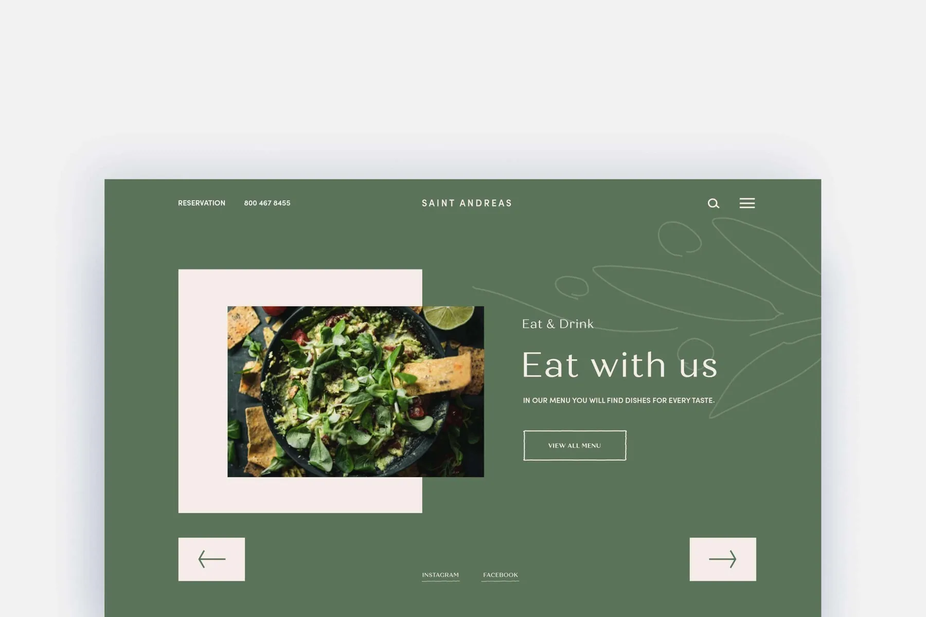 St. Andreas Hotel (Limassol, Cyprus) Website Design project image
