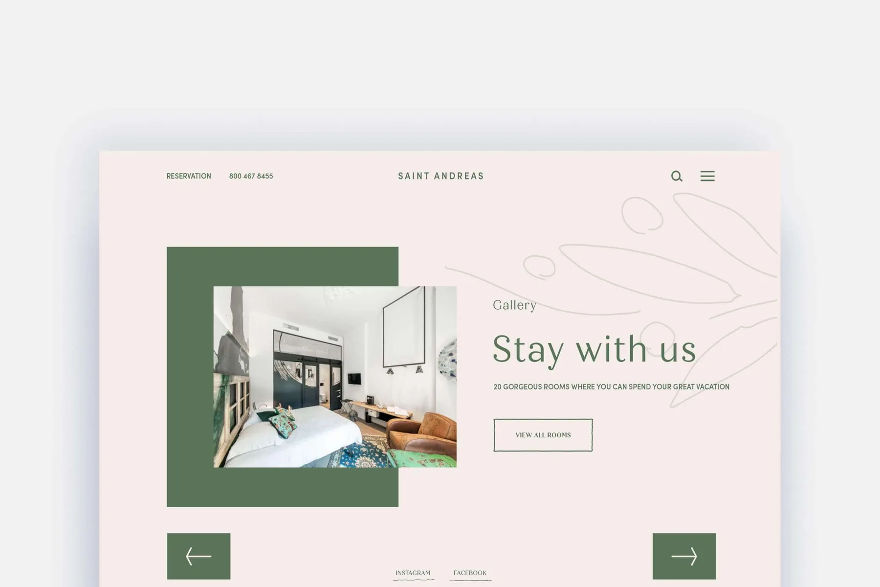 St. Andreas Hotel (Limassol, Cyprus) Website Design project image