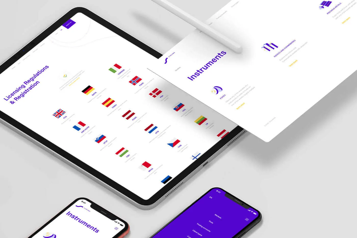 Streams Forex Website Design project image