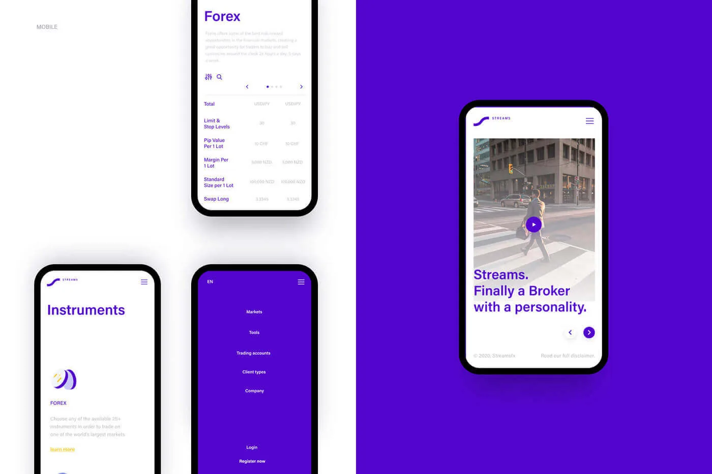 Streams Forex Website Design project image