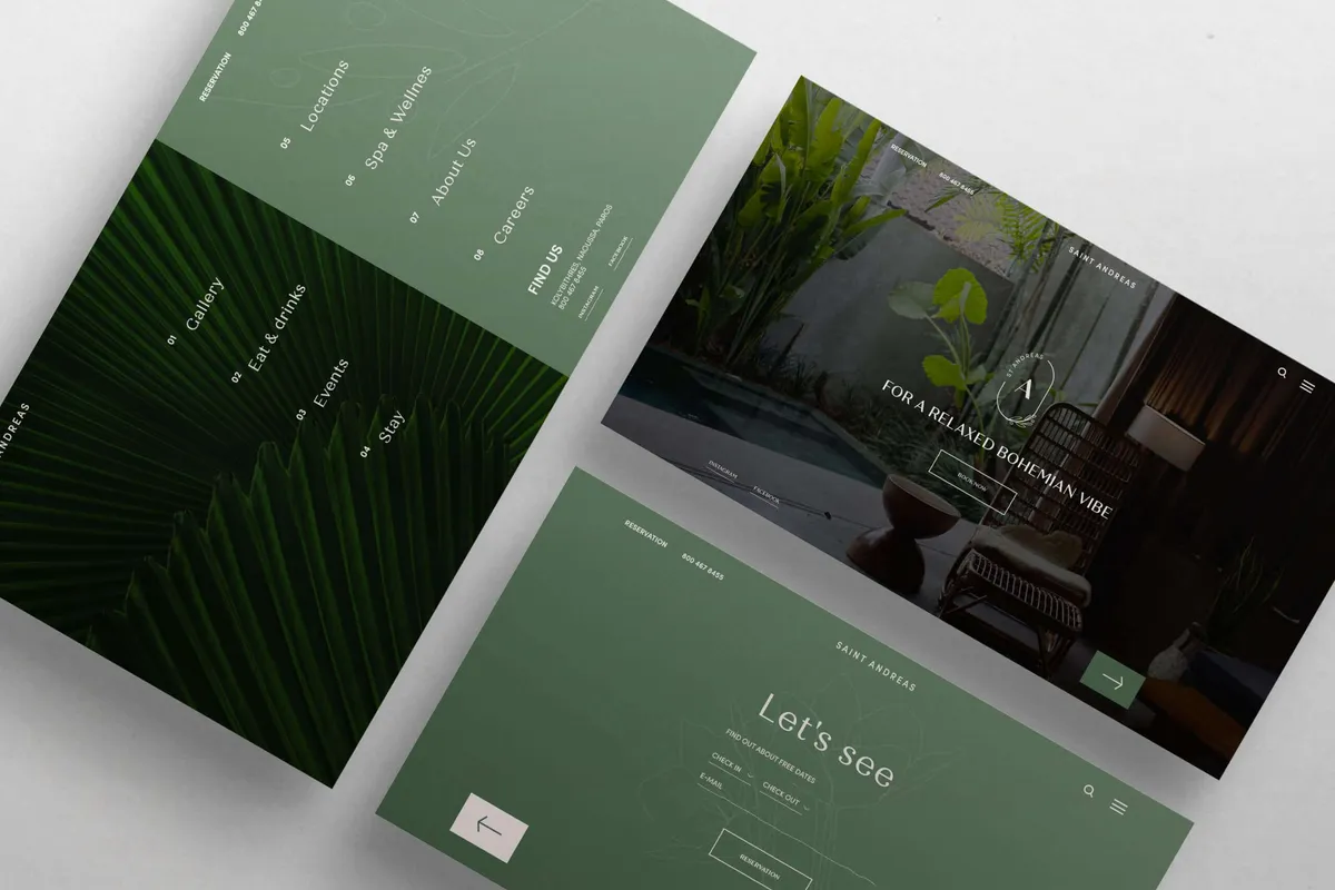 St. Andreas Hotel (Limassol, Cyprus) Website Design